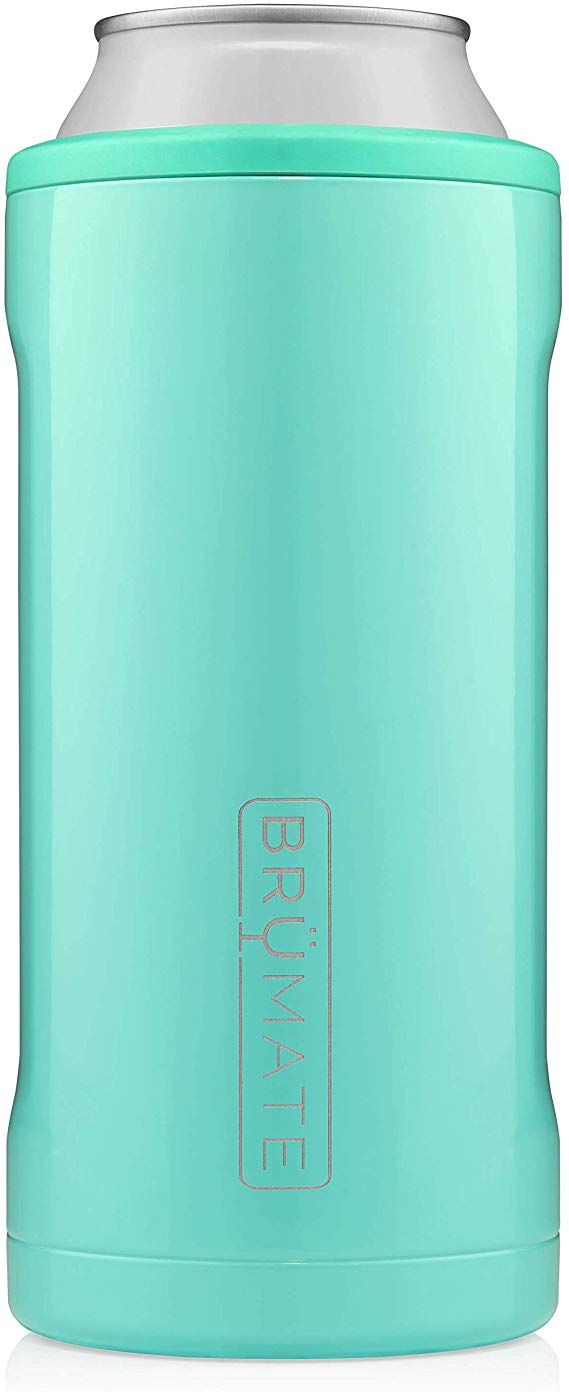 BrüMate Hopsulator Juggernaut Double-walled Stainless Steel Insulated Can Cooler For 24 Oz And 25 Oz Cans (Aqua)