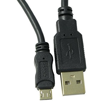 RND Micro to USB Cable for Smartphones (2 feet/black/Gold-Plated)
