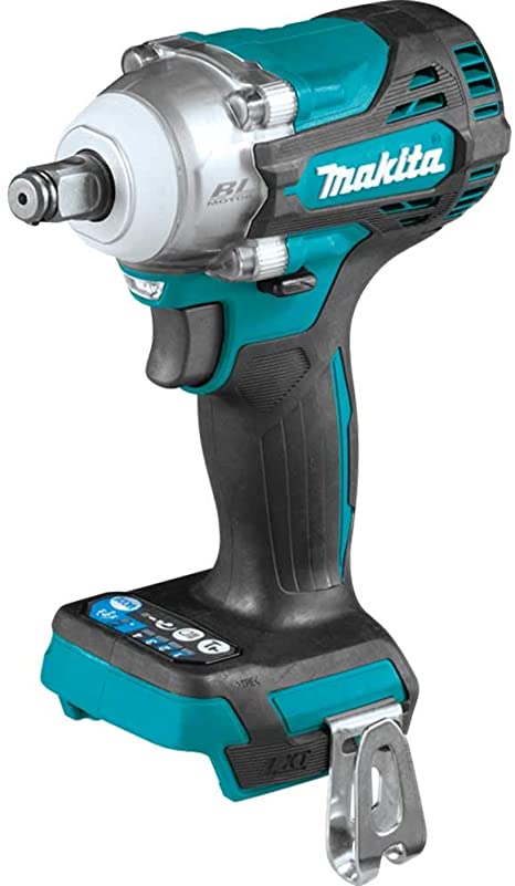 Makita XWT14Z 18V LXT Lithium-Ion Brushless Cordless 4-Speed 1/2" Sq. Drive Impact Wrench w/Friction Ring Anvil, Tool Only