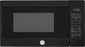 GE GCHK07N1WBB Microwave Oven, 700-watt 6 Auto Cooking Settings, Child-Lock Technology, Kitchen Essentials for The Countertop, Dorm Room or Apartment, New 0.7 Cu. Ft, Black