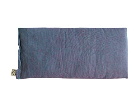 Peacegoods SCENTED Lavender Flax Seed Eye Pillow - 4 x 8.5 - Soft & Soothing Cotton - Naturally Calming Colors - purple lilac