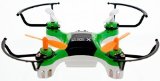 4DCopter Fly it  Love it - X-Drone Nano 20 Aerial Drone Quadcopter Radio Controlled RC Flyer Quad Copter Helicopter - Size Nano 2in x 2in x1in Green
