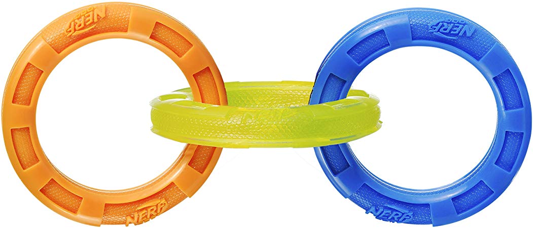 Nerf Dog Multi-Ring TPR Tuff Tug Dog Toys