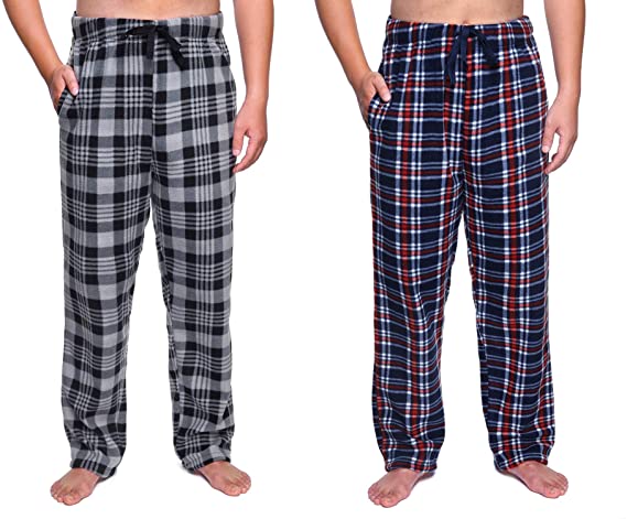 SOVA Men's 2-Pack Ultra Comfy Fit Micro Fleece Pajama Pants (2 pcs Set)