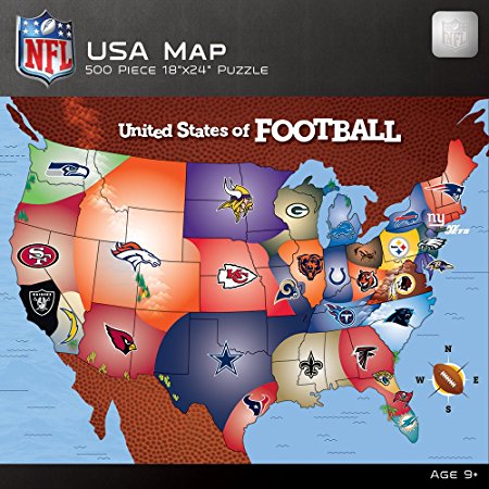 MasterPieces NFL Map Puzzle, 500-Piece