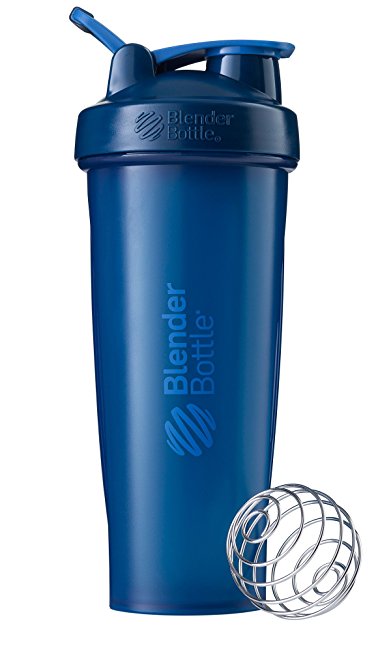 BlenderBottle Classic Loop Top Shaker Bottle, Navy/Navy, 32-Ounce Loop Top