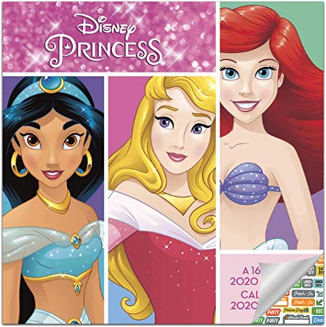 Disney Princess Calendar 2020 Set - Deluxe 2020 Disney Princess Mini Calendar with Over 100 Calendar Stickers (Disney Princess Gifts, Office Supplies)