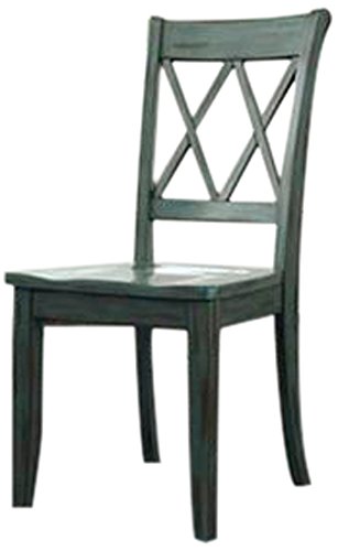 Ashley Furniture Signature Design Mestler Dining Room Side Chair Antique Blue Set of 2
