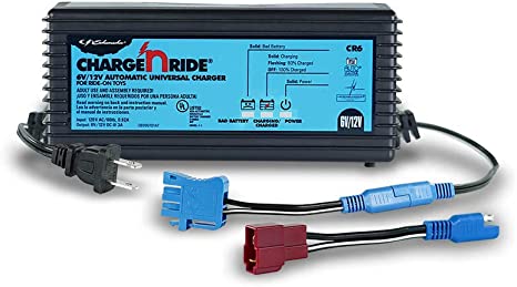 Schumacher Battery Charger for Ride-On Toys - 3A, 6/12V - for Peg Perego, Power Wheels, Action Wheels, Kid Trax, Rollplay, Pulse Performance Products, Dynacraft, Huffy, and Razor