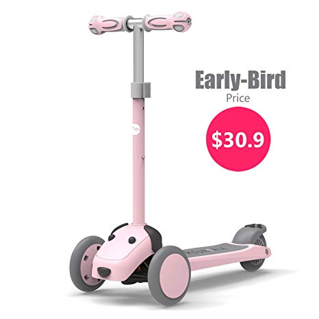 Mountalk 3 Wheel Scooters for Kids, Kick Scooter for Toddlers 2-7 Years Old, Boys and Girls Scooter, Pink/Blue