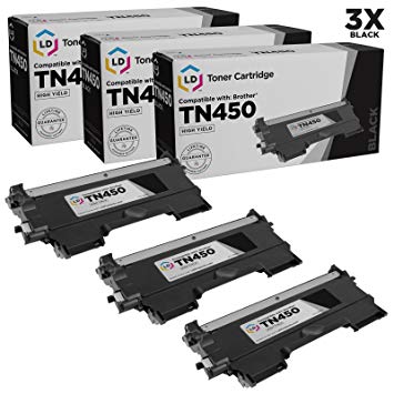 Compatible Brother Set of 3 TN450 High Yield Toner Cartridges for HL-2230, HL-2240 and HL-2270DW Printers