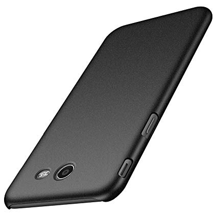 Avalri Samsung Galaxy J3 2017 Case, Ultra Thin Anti-Fingerprint and Minimalist Hard PC Cover for Galaxy J3 2017 (Matte Dark)