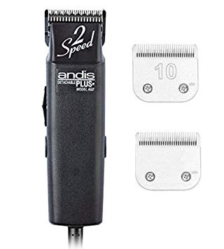 Andis ProClip AG2 2-Speed Detachable Blade Clipper, Professional Animal Grooming, AG-2 (22215) Plus an Extra Blade
