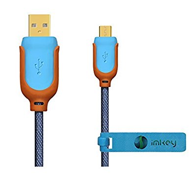 IMKEY® Premium 10FT Extra Long Gold-Plated Micro USB 2.0 Sync Data Charging Cord Cable For Samsung Galaxy S6/ S6 Edge/ S4/ S3/ Note 4/ Note 2/ ,Google Nexus 4/ 7/ 10,Android,LG,HTC,Motorola,Nokia,Sony,Blackberry And More