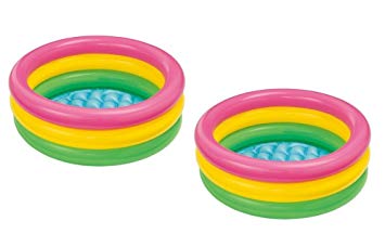 Intex Sunset Glow Baby Pool (34 in x 10 in) (2-Pack)