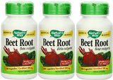 Natures Way Beet Root Powder Capsules 500 Mg 100-count 100 X 3