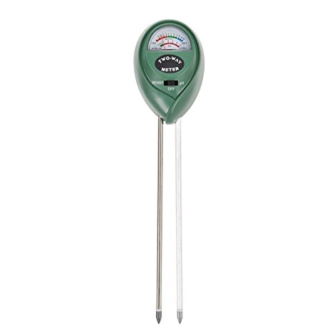 Alotpower 2-in-1 Soil Moisture Sensor Meter and PH acidity Tester, Plant Tester for Garden, Farm, Lawn, Indoor & Outdoor Use(No Battery needed)