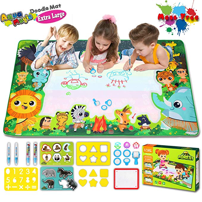 Aqua Drawing Mat Extra Large Water Doodle Mat for Toddlers Aqua Magic Doodle Mat for Boys Girls Kids Ages 3 and up Sized 59in x 35in/150cm x 90cm (Edition #2) (2nd)