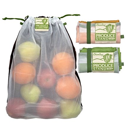 ChicoBag Produce Stand rePETe Mesh 3 Pack (Recycled PET) Reusable Produce Bags (Set of 3)