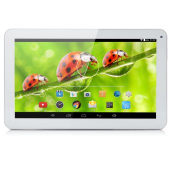 iRULU eXpro X1s 10.1 Inch Quad Core Google Android 5.1 Lollipop Tablet PC, 1GB RAM, 8GB Nand Flash, 1024*600 Resolution, WiFi, Bluetooth(White)