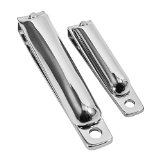 MoxyCut Fingernail Clipper and Toenail Set - 2 Pack - The Best Stainless Steel Heavy Duty Nail Cutters