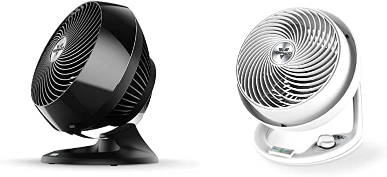 Vornado 660 AE Large Whole Room Compatible with Alexa Air Circulator Fan with 4 Speeds, Black, A Certified for Humans Device & 610DC Energy Smart Medium Air Circulator Fan with Variable Speed Control