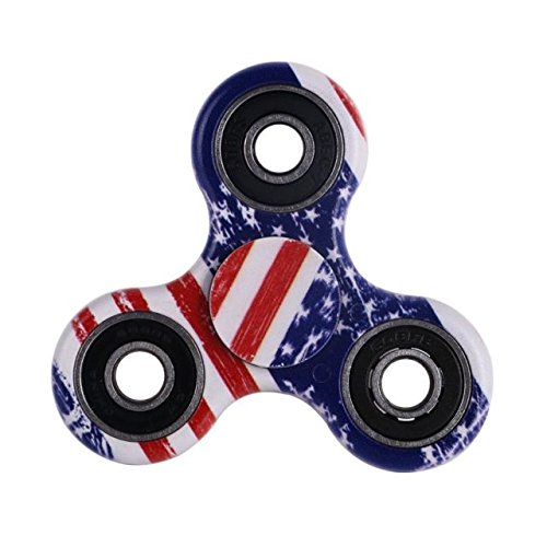American Flag Tri-Spinner Fidget Toy Spinner, ADD, ADHD, Anxiety, and Autism, stress reliever, habit breaker