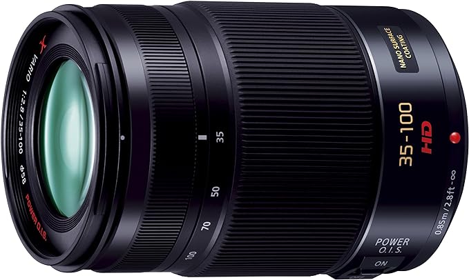 PANASONIC LUMIX G X VARIO LENS, 35-100MM, F2.8 ASPH., PROFESSIONAL MIRRORLESS MICRO FOUR THIRDS, POWER OPTICAL I.S., H-HS35100 (2012 Model - USA BLACK)