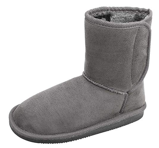 Arctic Paw Boys Girls Winter Boots Plush Sherpa Lined Faux Suede Kids Boots