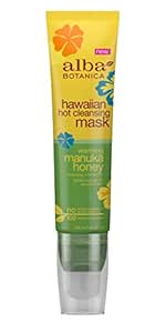 Alba Botanica Hawaiian Hot Cleansing Mask, Warming Manuka Honey, 2 Oz