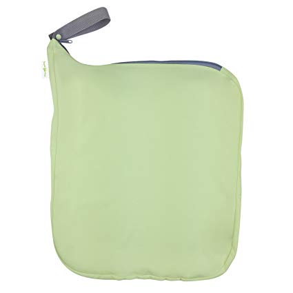 bumGenius Weekender Wet Bag - Holds 6 to 10 Diapers (Grasshopper)