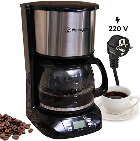 Westinghouse 220 volts coffee maker 220v 240 volt Digital Programmable Coffee Machine Permanent Filter & Hot Plate (NOT FOR USE IN USA)