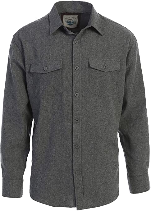 Gioberti Men's Plaid Checkered Brushed Flannel Shirt