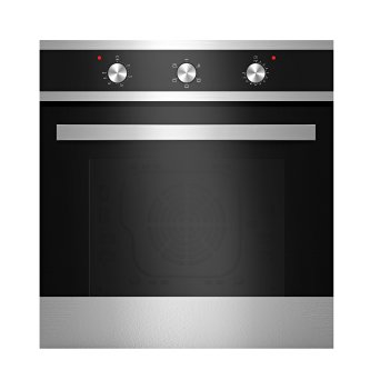 Empava KQP65A-16 Tempered Glass Electric Built-in Single Wall Oven 2000W 110V, Black and Silver