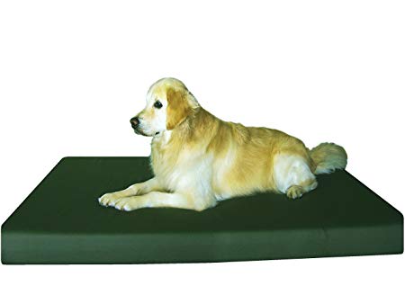 Dogbed4less Premium Orthopedic Cooling Memory Foam Dog Bed Small, Medium to XL Pet, Waterproof Liner Durable Canvas Cover Extra External Case