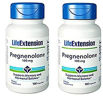 Life Extension Pregnenolone 100 Mg Capsule, 100-Count (.100 (2 Pack))