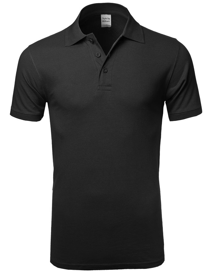 SBW Men's Basic Solid 3 Buttons Polo Shirts in Various Colors