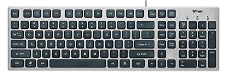 Trust Isla Keyboard for PC, Laptop with UK-Layout - Black