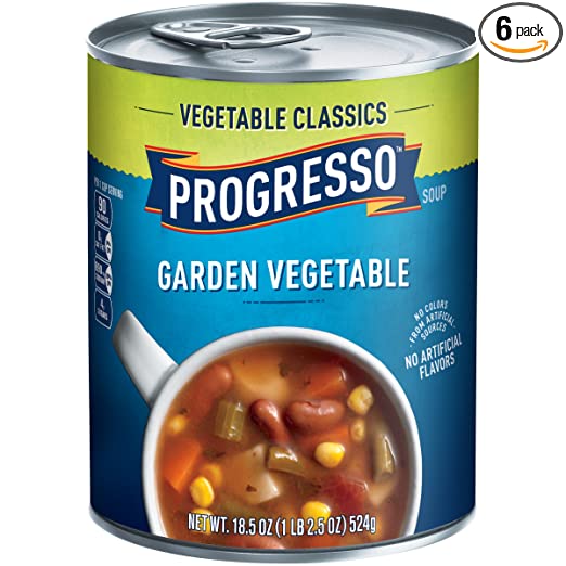 Progresso Vegetable Classics Soup, Garden Vegetable, 18.5-Ounce Cans (Pack of 6)