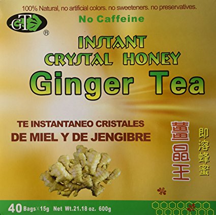 Instant Crystal Honey Ginger Tea, 40 bags