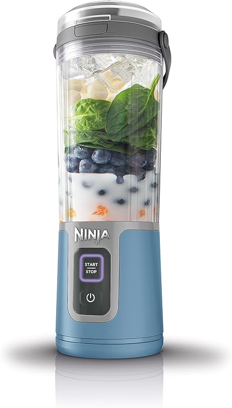 Ninja Blast Portable Blender, Cordless, 16oz. Vessel, Personal Blender for Shakes & Smoothies, BPA Free, Leakproof Lid & Sip Spout, USB-C Rechargeable, Dishwasher Safe Parts, Navy, BC100NVC