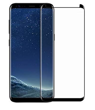 EiZiTEK EiZiLite Series Screen Protector for Samsung Galaxy S8, Case Friendly, 0.33mm Thick Durable High Sensitivity Tempered Glass, Black