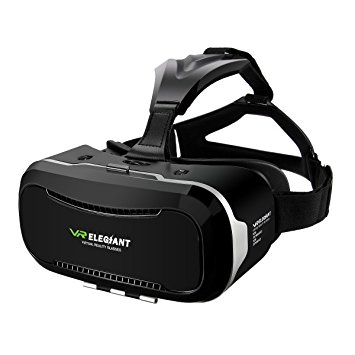 ELEGIANT 3D Glasses - VR Headset - Virtual Reality Box for 3D Movies and Games, Compatible with iPhone, Samsung and Other 4.0 - 6.0 Inches Smartphones