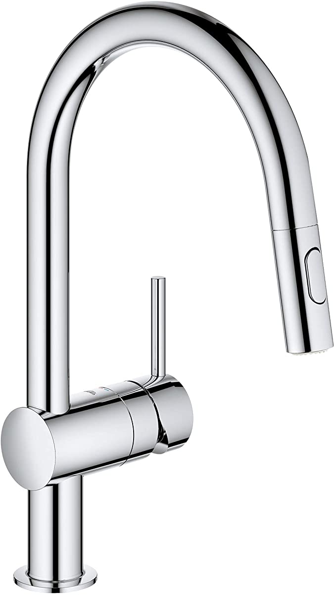 Grohe 31378003 Minta Single-Handle Kitchen Faucet, Starlight Chrome