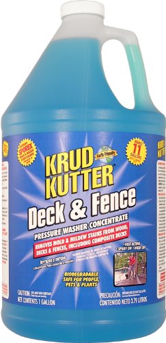 Krud Kutter DF01 Blue Pressure Washer Concentrate Deck and Fence Cleaner with Sweet Odor 1 Gallon