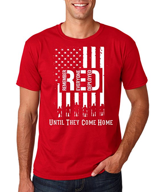 AW Fashion's R.E.D. - Remember Everyone Deployed Until They Come Home Premium Men's T-Shirt