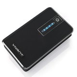 Portable Charger 15000mAh - High Capacity Dual USB External Battery Power Bank for Cell Phone and Tablet - Universal USB Connectivity iPhone iPad Samsung Kindle etc - Black