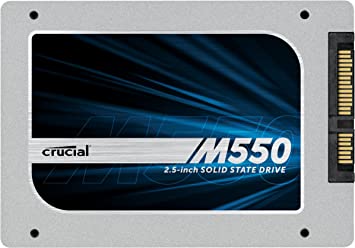 (OLD MODEL) Crucial M550 512GB SATA 2.5" 7mm (with 9.5mm adapter) Internal Solid State Drive - CT512M550SSD1