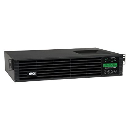 Tripp Lite 1500VA Smart Online UPS Back Up, 1300W Double-Conversion, Extended Run Option, 2U Rackmount, LCD, USB, DB9 (SU1500RTXLCD2U)