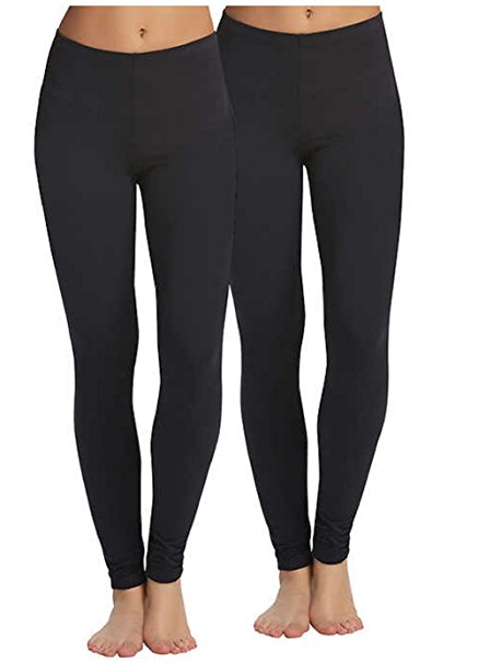 Legging Velvety Super Soft LightWeight By Felina Black 2 Pack New Arrival